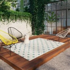 5' X 7' Quatrefoil Outdoor Rug Aqua - Opalhouse™ -Opal House Store GUEST 1fa6f091 beb1 4fd7 b842 dadda40efd4a