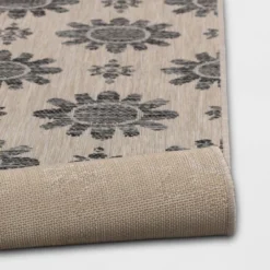 Dark Daisy Outdoor Rug Black - Opalhouse™ -Opal House Store GUEST 2361835e c528 4e8b a801 5b5e7b52de57