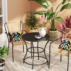 Nolina 27.5" Round Bistro Patio Dining Table, Outdoor Furniture - Opalhouse™ Designed With Jungalow™ -Opal House Store GUEST 3363aca5 e699 4998 bc21 d67f9efa61c4