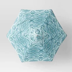 7.5'x7.5' Decorative Trim Scalloped Outdoor Market Umbrella Blue - Opalhouse™ Designed With Jungalow™ 7 7.5'x7.5' Decorative Trim Scalloped Outdoor Market Umbrella Blue - Opalhouse™ Designed With Jungalow™ -Opal House Store GUEST 3480178a 70b9 4096 bef0 b5fe8b7a355b