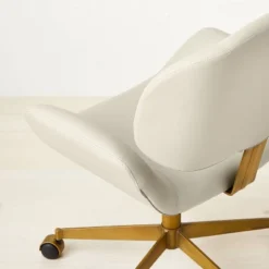 Mahonia Faux Leather Office Chair Cream/Aged Brass - Opalhouse™ Designed With Jungalow™ 9 Mahonia Faux Leather Office Chair Cream/Aged Brass - Opalhouse™ Designed With Jungalow™ -Opal House Store GUEST 3f7c3942 9986 4909 9772 5880d96ce1e9