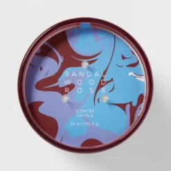 28oz Glass Sandalwood Rose Candle Burgundy - Opalhouse™ -Opal House Store GUEST 44dfd8e3 508e 4243 a6bb 4bb1c2bed4a3