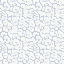 Animal Print Peel & Stick Wallpaper White/Light Blue - Opalhouse™: Removable, Bohemian Leopard Spot, Vinyl, 27.5 Sq Ft