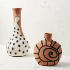 Spiral Shell Terracotta Vase Brown - Opalhouse™ Designed With Jungalow™ -Opal House Store GUEST 5c2b58ed 0b3f 454c 91fa 9f37f0275e13