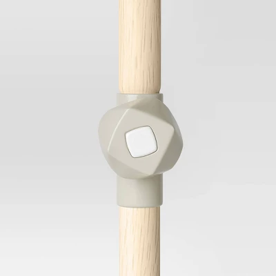 7.5'x7.5' Decorative Trim Scalloped Outdoor Market Umbrella Blue - Opalhouse™ Designed With Jungalow™ 4 7.5'x7.5' Decorative Trim Scalloped Outdoor Market Umbrella Blue - Opalhouse™ Designed With Jungalow™ - Image 4