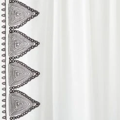 1pc Light Filtering Diamond Border Window Curtain Panel White - Opalhouse™ Designed With Jungalow™ -Opal House Store GUEST 6a1227ec a22c 4a58 b5cd ea3e9bda3f45