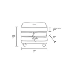 Marin Stackable Pouf With Casters - Opalhouse™ Designed With Jungalow™ -Opal House Store GUEST 7b9ecb5e 9626 4b0f abc1 fd2c0a06f868