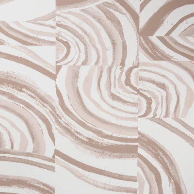 Agate Stone Peel & Stick Wallpaper Cream - Opalhouse™: Removable, Self-Adhesive, Geometric Swirl, 27.5 Sq Ft Coverage 2 Agate Stone Peel & Stick Wallpaper Cream - Opalhouse™: Removable, Self-Adhesive, Geometric Swirl, 27.5 Sq Ft Coverage - Image 2