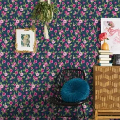 Marker Floral Coordinate Peel & Stick Wallpaper - Opalhouse™: Removable, Self-Adhesive, Bohemian Botanical Decor -Opal House Store GUEST 88510ca5 879c 4299 a507 f3b9b00b9973