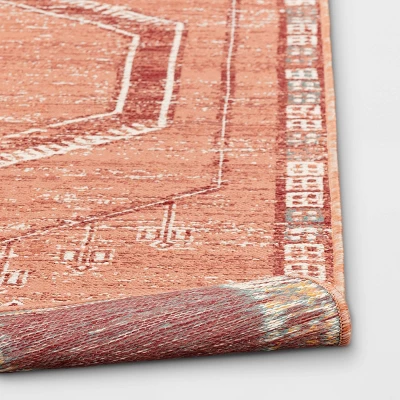 5' X 7' Sunset Moroccan Woven Tapestry Outdoor Rug Coral - Opalhouse™ 3 5' X 7' Sunset Moroccan Woven Tapestry Outdoor Rug Coral - Opalhouse™ - Image 3