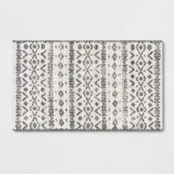 Diamond Printed Accent Aztec Rug Black - Opalhouse™ -Opal House Store GUEST 9a5f0d3a 6dc0 4cc2 a7e1 7c16bb3d54a2
