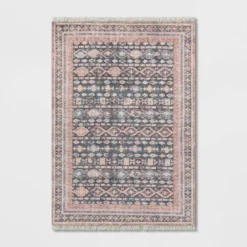 Alexandra Floral Printed Border Persian Rug Blush - Opalhouse™ -Opal House Store GUEST b64cccec 5c26 44cb bb19 1be2036f9757