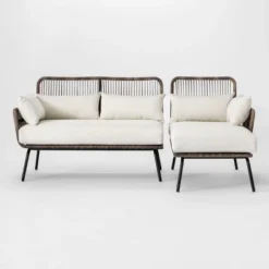 Latigo Patio Sectional Gray/Brown/Linen - Opalhouse™ -Opal House Store GUEST d4b1765d 3cc1 40d8 be28 d2caf30cb830