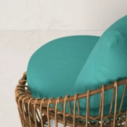 Topanga Club Chair With Ottoman - Blue/Brown - Opalhouse™ Designed With Jungalow™ -Opal House Store GUEST d55e6c02 0566 4024 be4f e642208a3e0f