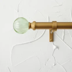 Faux Jade Ball Curtain Rod Brass - Opalhouse™ Designed With Jungalow™ -Opal House Store GUEST d7507ef0 fa5a 4b13 920f 0c72746f2e61