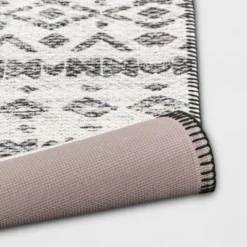 Diamond Printed Accent Aztec Rug Black - Opalhouse™ -Opal House Store GUEST e3046680 f1c2 4786 85e6 13127e4d5137