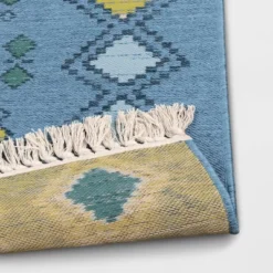 7'x10' Bright Moroccan Rectangular Woven Outdoor Area Rug Indigo - Opalhouse™ -Opal House Store GUEST f1512d73 cd59 4071 a29a efd457754733