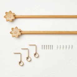 Flower Faux Wood Curtain Rod Natural Wood - Opalhouse™ Designed With Jungalow™ 6 Flower Faux Wood Curtain Rod Natural Wood - Opalhouse™ Designed With Jungalow™ -Opal House Store GUEST f708ce89 3ca5 424d 80e2 a01cb7dd58aa